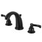 Kingston Brass Widespread Bathroom Faucet with Retail PopUp, Matte Black KB980FL - alternate 1